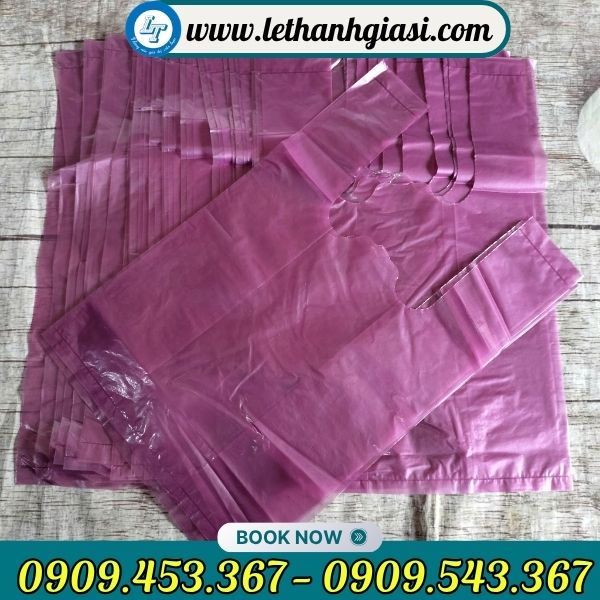 Túi bóng mỡ màu hồng Túi bóng mỡ nhiều size