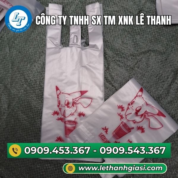 Túi đựng ly in hình pikachu giá sỉ Túi đựng ly in hình pikachu