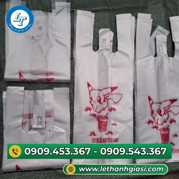 Túi đựng ly in hình Pikachu Túi đựng ly in hình Pikachu