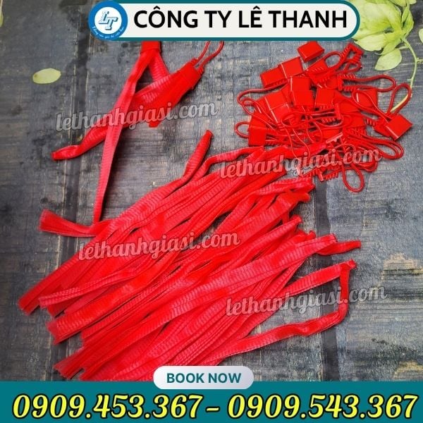 Túi lưới đựng nông sản màu đỏ Túi lưới đựng nông sản
