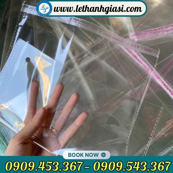 Túi opp dán miệng trong suốt Túi opp dán miệng