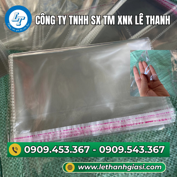 Túi opp có băng keo dán miệng Túi opp có băng keo dán miệng