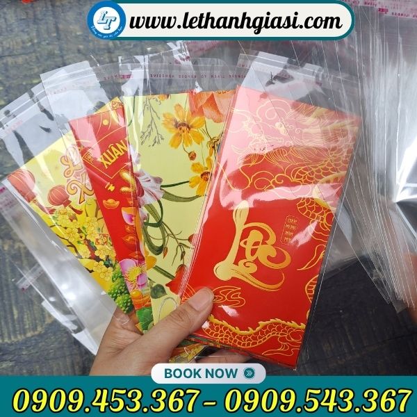 Túi nilon đựng bao lì xì tết giá rẻ Túi nilon đựng bao lì xì tết