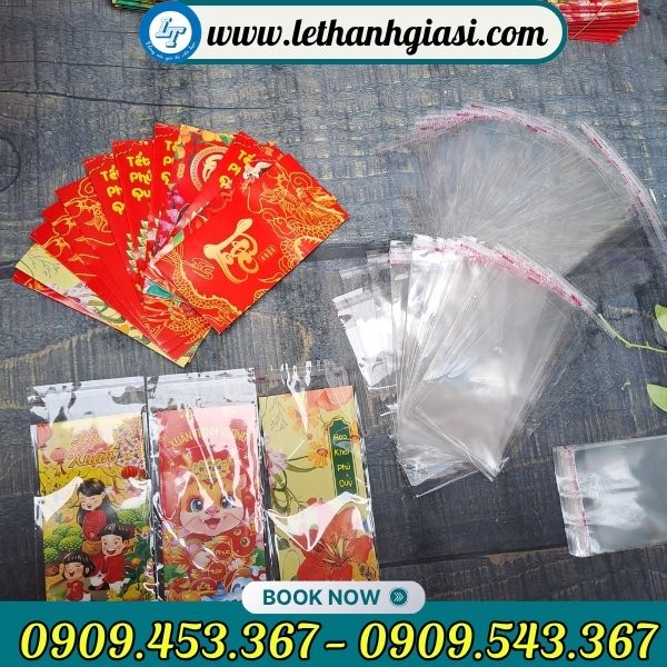 Túi nilon đựng bao lì xì tết Túi nilon đựng bao lì xì tết