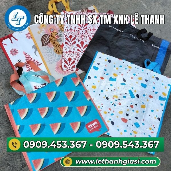 Túi pp dệt nhiều họa tiết đẹp Túi pp dệt giá rẻ nhất