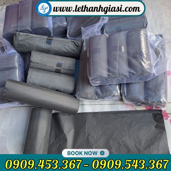 Túi rác cuộn đen giá sỉ Túi rác cuộn đen