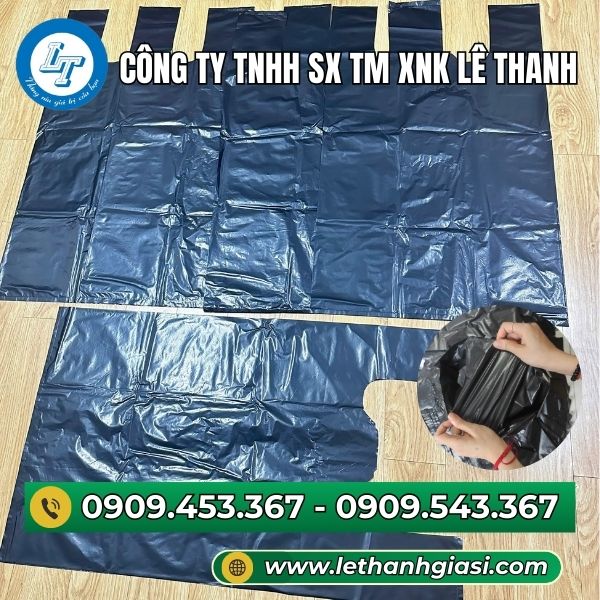 Túi xốp đen size đại 60x80cm Túi xốp đen chất lượng