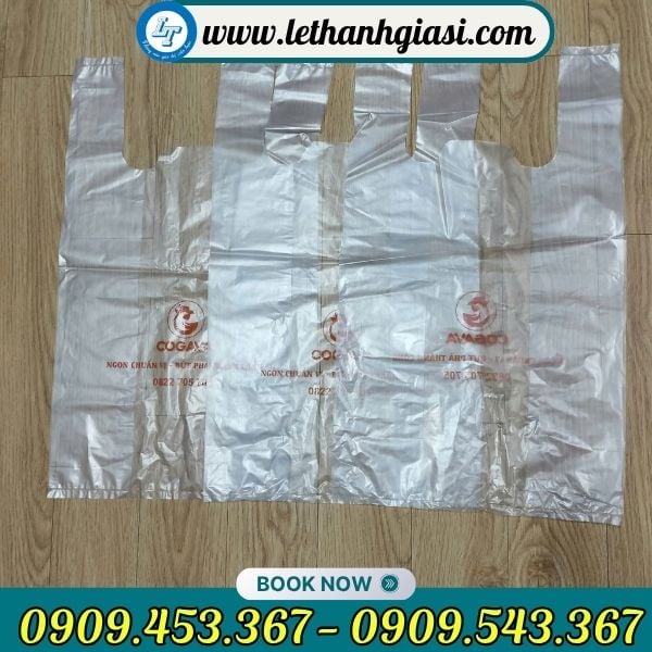 Túi xốp trong in logo giá rẻ Túi xốp trong in logo giá rẻ
