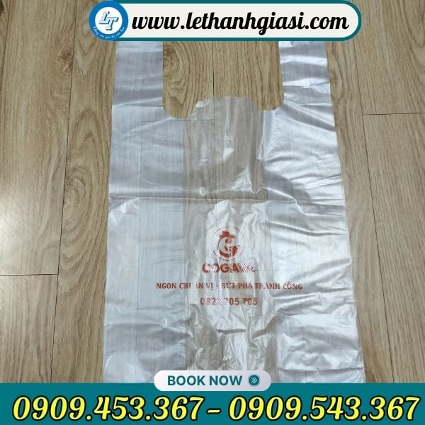 Túi xốp trong in logo giá rẻ Túi xốp trong in logo giá rẻ
