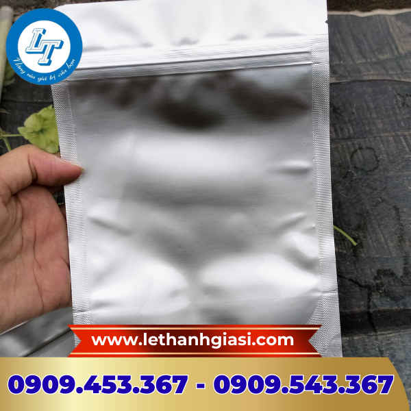 Túi zip 2 mặt bạc giá sỉ Túi zip 2 mặt bạc