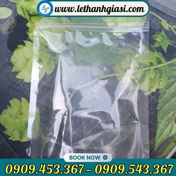 Túi zip đựng hạt trong suốt Túi zip đựng hạt