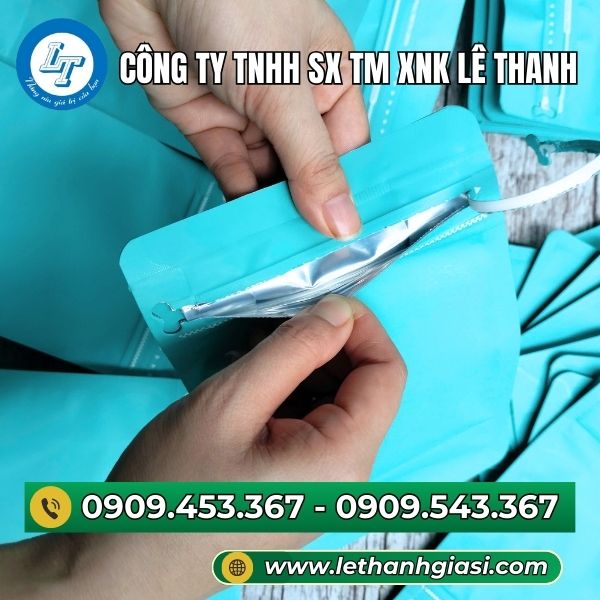 Túi zip nhôm 8 cạnh giá sỉ Túi zip nhôm 8 cạnh