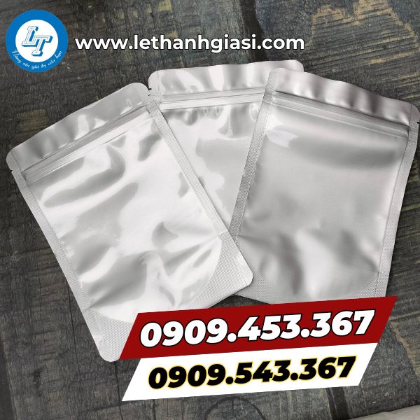 Túi zip bạc 1 mặt trong Túi zip bạc 1 mặt trong