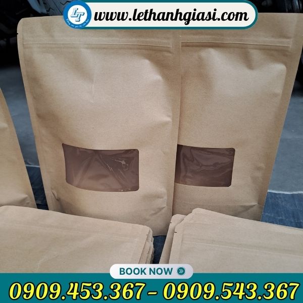 Túi zip giấy có cửa sổ Túi zip giấy