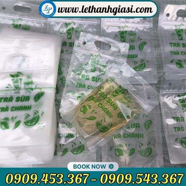 Túi zip trà chanh in sẵn Túi zip trà chanh
