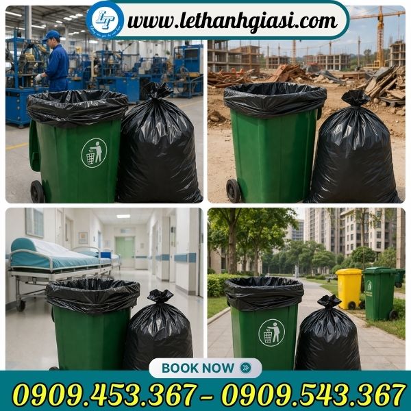 Ứng dụng túi rác đen
