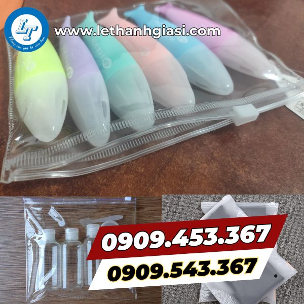 Túi zip khóa kéo có nhiều ứng dụng Túi zip khóa kéo