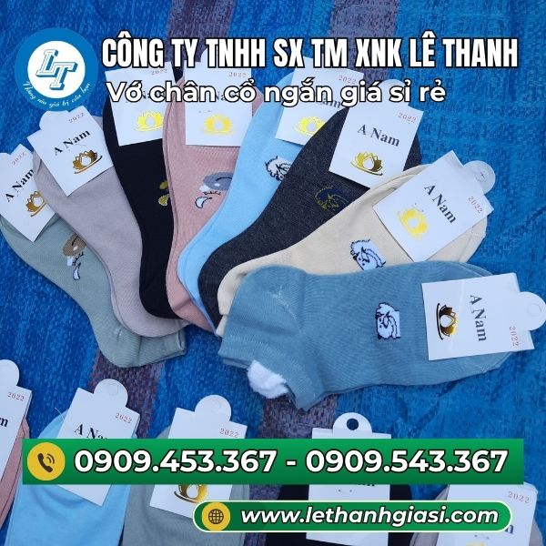 Vớ chân cổ ngắn nhiều màu Vớ chân cổ ngắn nhiều màu