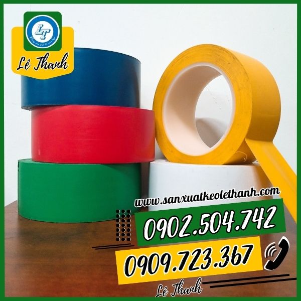 Băng keo dán nền 5 màu trơn Băng keo dán nền 5 màu trơn
