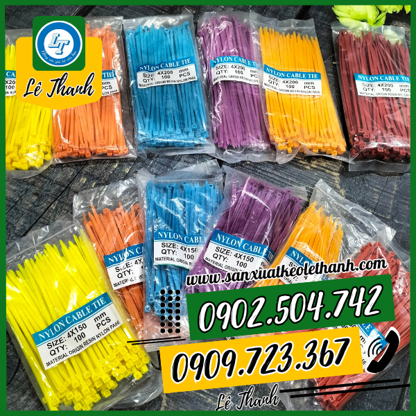 Dây rút nhựa màu, đủ màu Dây rút nhựa màu, đủ màu