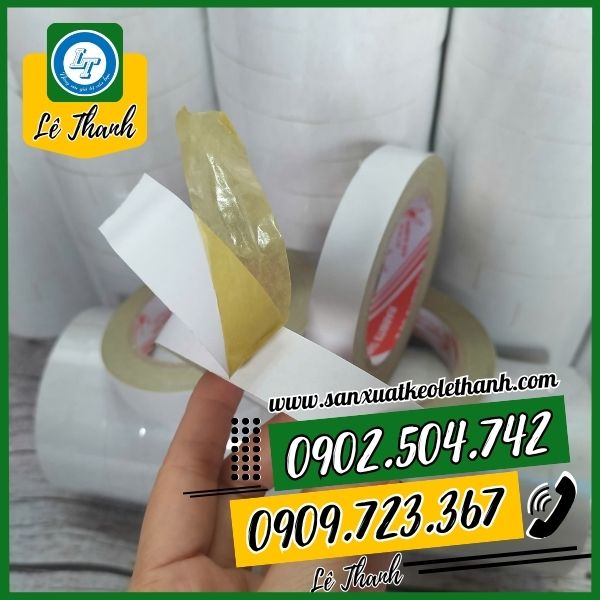 Băng keo 2 mặt dầu vàng có độ bám dính cao Băng keo 2 mặt dầu vàng có độ bám dính cao