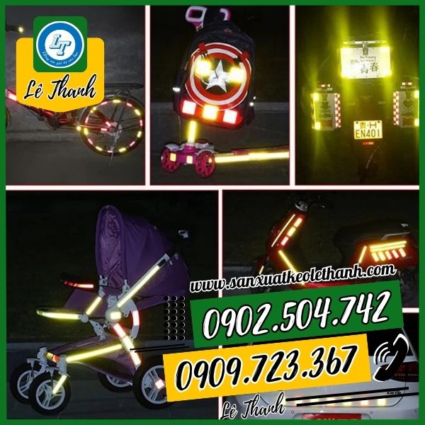 Ứng dụng của băng keo phản quang Ứng dụng của băng keo phản quang