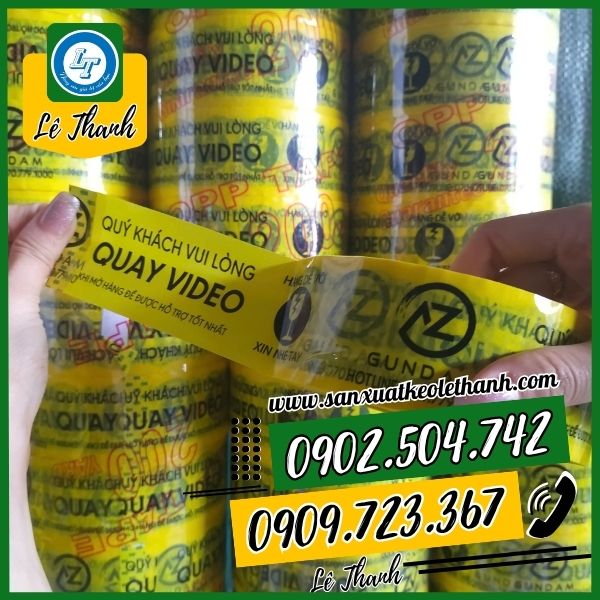 Băng keo hàng dễ vỡ chữ in theo yêu cầu Băng keo hàng dễ vỡ chữ in theo yêu cầu