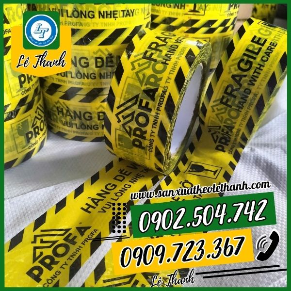 băng keo hàng dễ vỡ mẫu Profa băng keo hàng dễ vỡ mẫu Profa