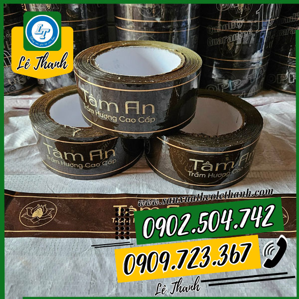băng keo in logo nền nâu băng keo in logo nền nâu