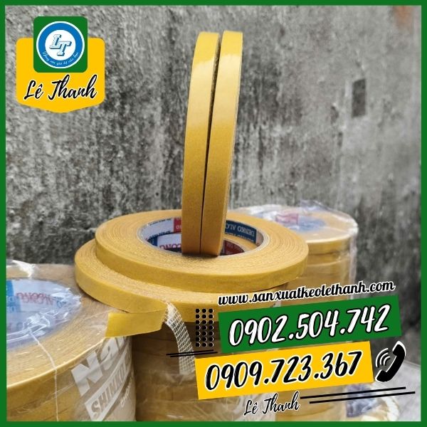 Băng keo lưới 2 mặt cuộn 0,8cm Băng keo lưới 2 mặt cuộn 0,8cm