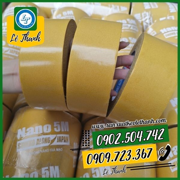 Băng keo lưới 2 mặt cuộn 5cm Băng keo lưới 2 mặt cuộn 5cm