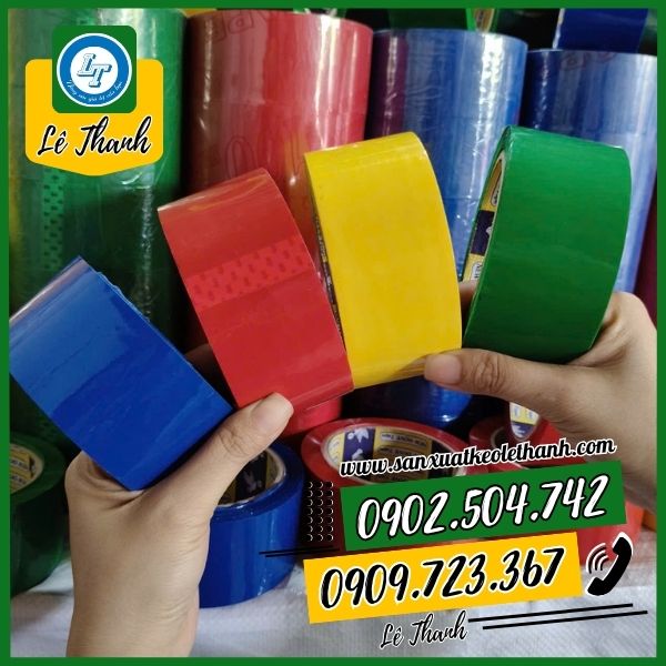 Băng keo màu xanh, đỏ, vàng, lá Băng keo màu xanh, đỏ, vàng, lá