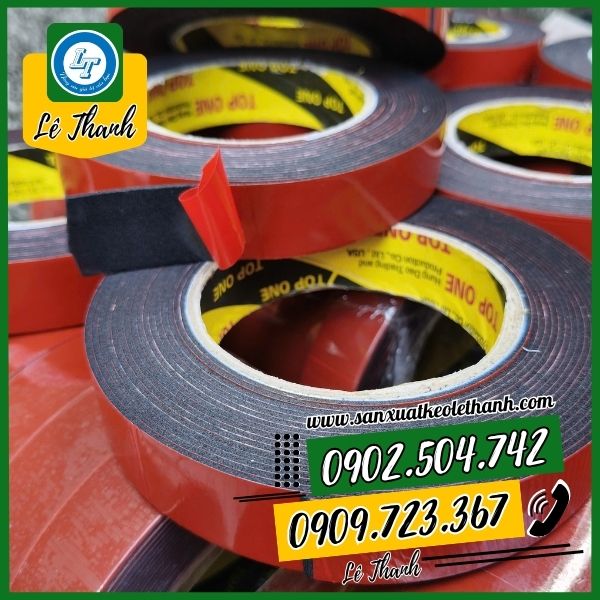 Băng keo mút xốp 2 mặt siêu dính Băng keo mút xốp 2 mặt siêu dính