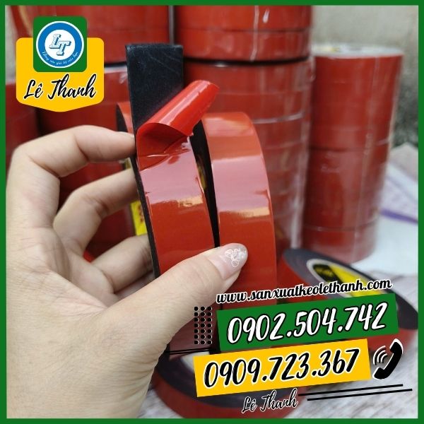 Băng keo mút xốp 2 mặt đen Băng keo mút xốp 2 mặt đen