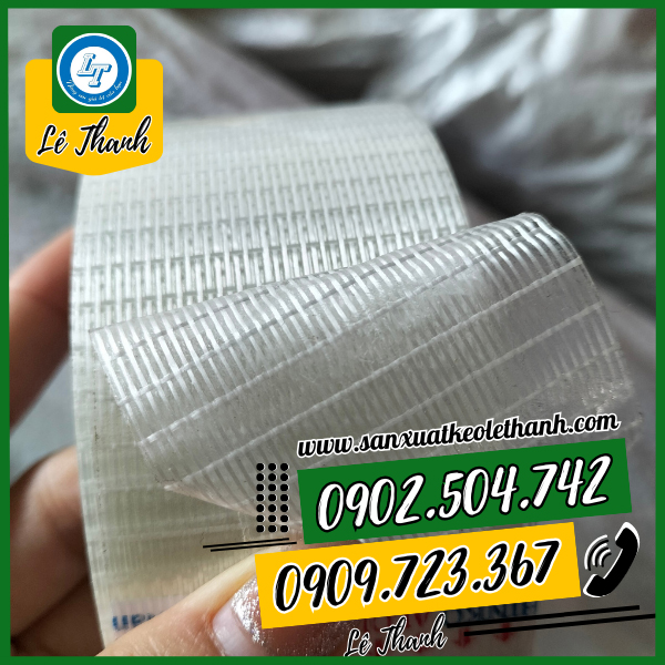 Băng keo sợi thủy tinh 2 sọc Băng keo sợi thủy tinh 2 sọc