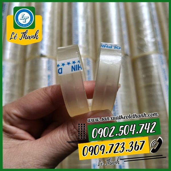 Băng keo trong suốt cuộn nhỏ Băng keo trong suốt cuộn nhỏ