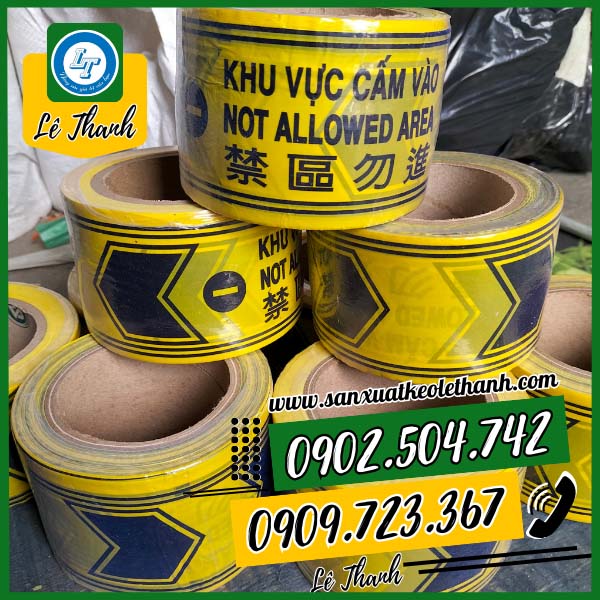 Băng rào cảnh báo màu vàng sỉ giá rẻ Băng rào cảnh báo màu vàng sỉ giá rẻ