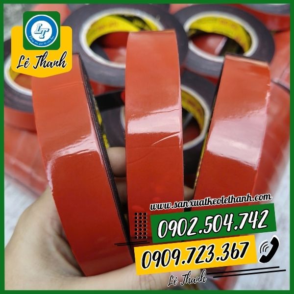 Băng keo mút xốp 2 mặt 2f4 Băng keo mút xốp 2 mặt 2f4