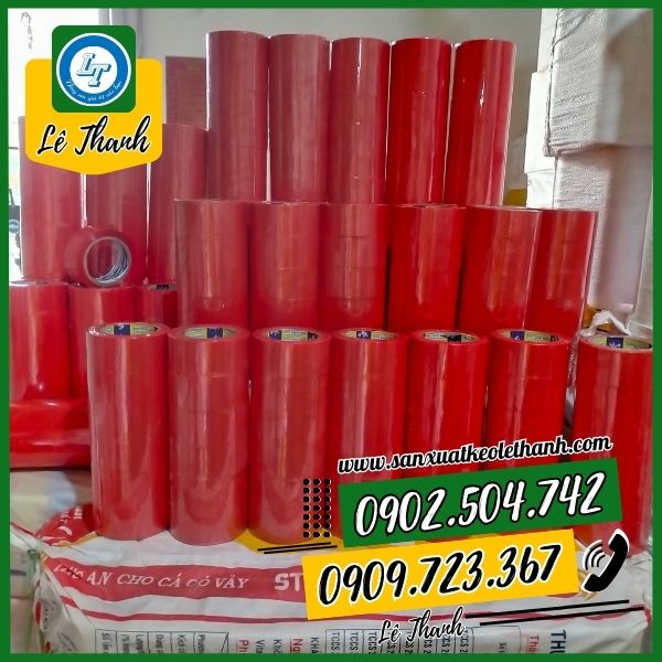 Băng keo màu đỏ hàng sẵn số lượng tại kho Băng keo màu đỏ hàng sẵn số lượng tại kho