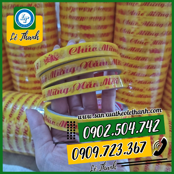 Cuộn băng keo chúc mừng năm mới 1f2 Cuộn băng keo chúc mừng năm mới 1f2