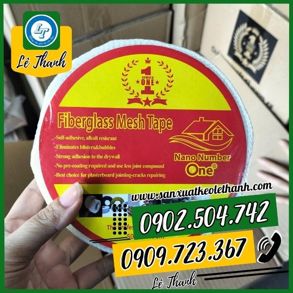 Băng keo lưới dán trần thạch cao Băng keo lưới dán trần thạch cao