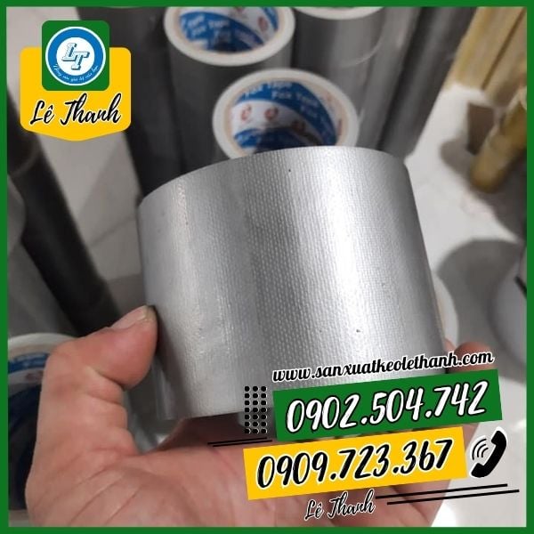 Cuộn băng keo vải xám 7cm Cuộn băng keo vải xám 7cm