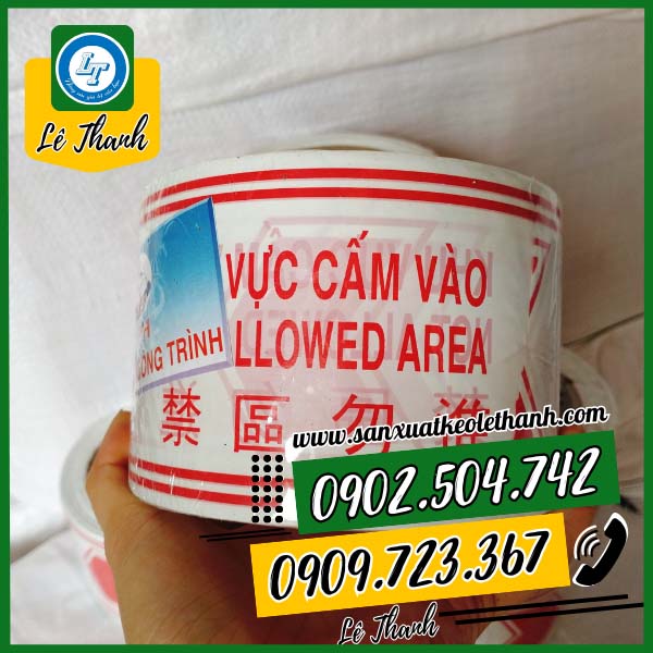 Cuộn băng rào cảnh báo khu vực cấm vào Cuộn băng rào cảnh báo khu vực cấm vào