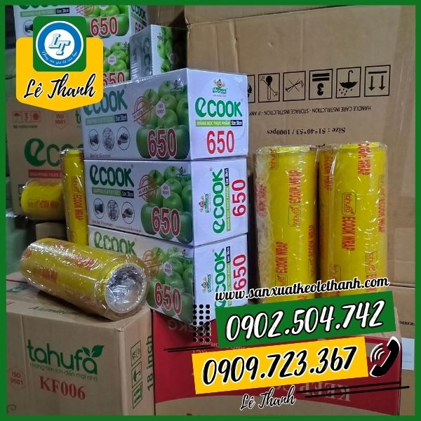 Cuộn màng bọc thực phẩm Ecook 650 Cuộn màng bọc thực phẩm Ecook 650