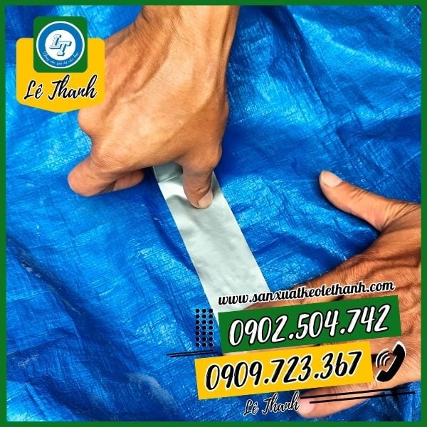 Băng keo vải xám giúp vá bạt nhựa Băng keo vải xám giúp vá bạt nhựa