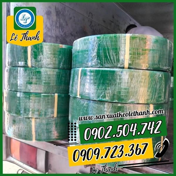 Dây đai nhựa hàng giao cho khách Dây đai nhựa hàng giao cho khách