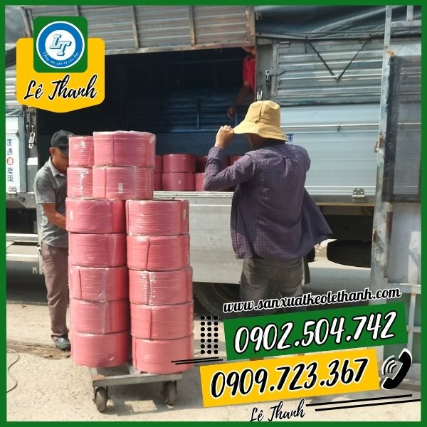 Giao dây đai pp cho khách Giao dây đai pp cho khách