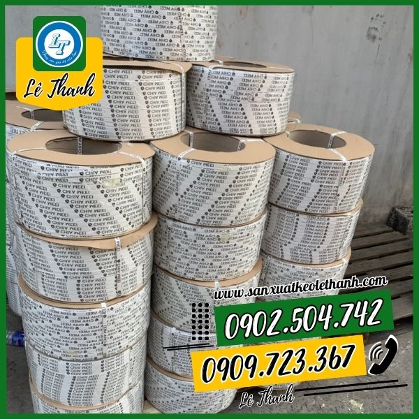 Dây đai trắng in chữ Dây đai trắng in chữ