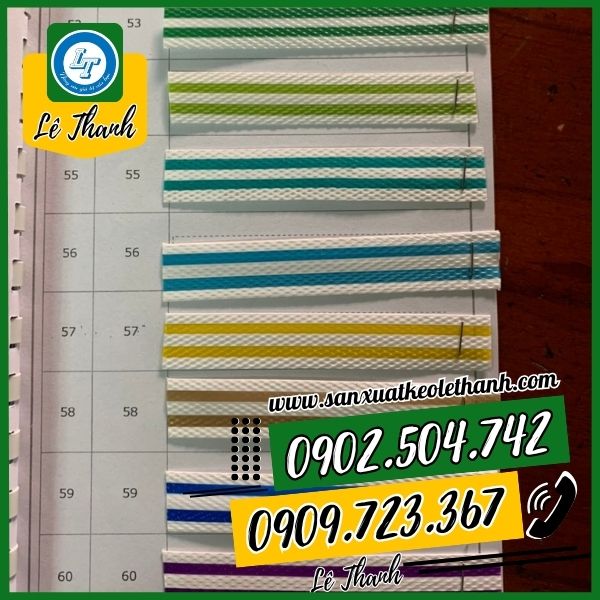 mẫu dây đan giỏ sọc màu mẫu dây đan giỏ sọc màu