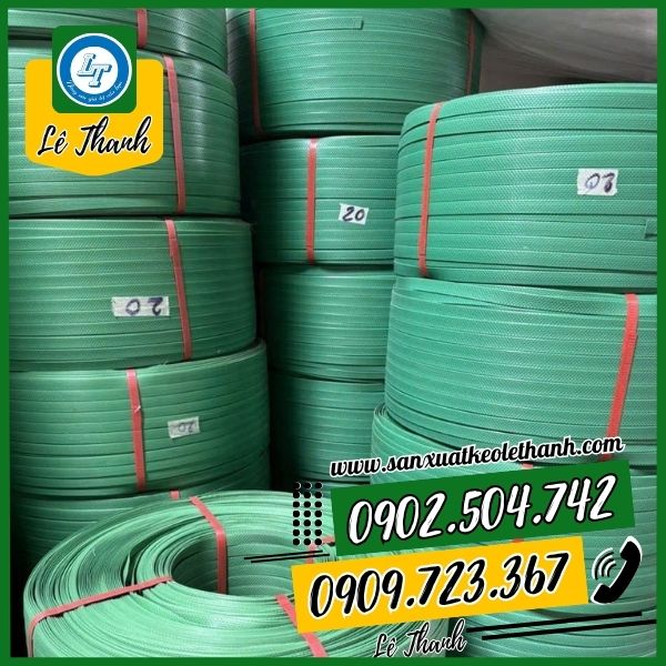 Dây đai đan giỏ màu xanh Dây đai đan giỏ màu xanh